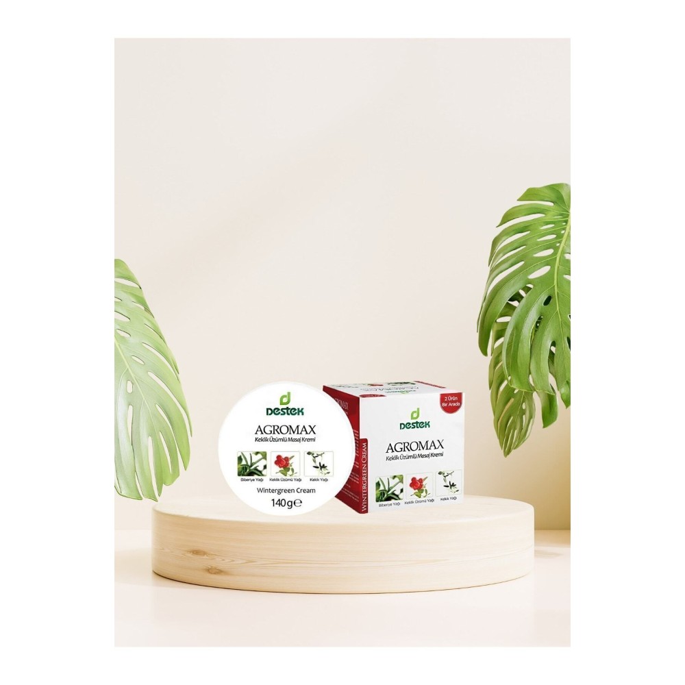 Agromax Keklik Üzümü Yağıyla Rahatlatıcı Ferahlatıcı Masaj Kremi 185 G